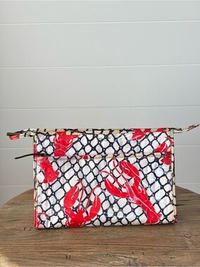 Kate Spade Cape Cod Collection Lobster Netting Travel Cosmetic Bag